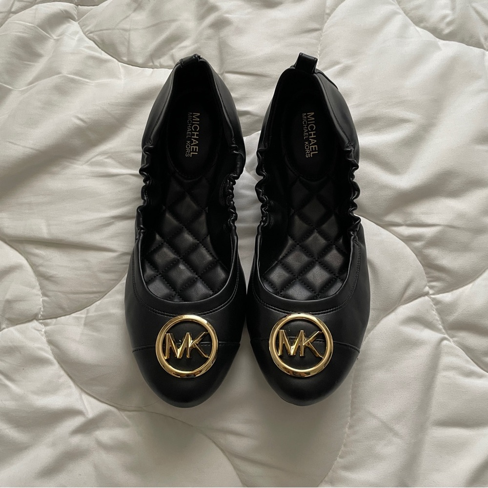 Michael Kors Black Ballet Flats
